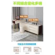 北歐輕奢岩板 90cm梳妝枱帶鏡可配搭收納/電視櫃(6款選擇) (IS8604)