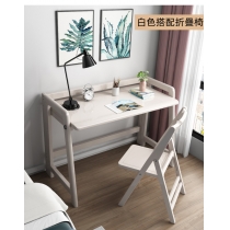 日式實木橡木系列 學校傢私可折疊書桌簡易電腦桌學習桌80cm/100cm（IS8605）