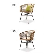 戶外學校傢私 休閒庭院 藤編 餐枱椅組合 140/55cm (IS8609)