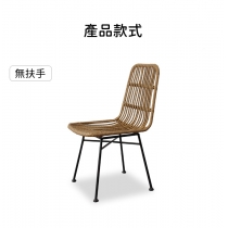 戶外學校傢私 休閒庭院 藤編 餐枱椅組合 140/55cm (IS8609)