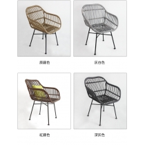 戶外學校傢私 休閒庭院 藤編 餐枱椅組合 140/55cm (IS8609)