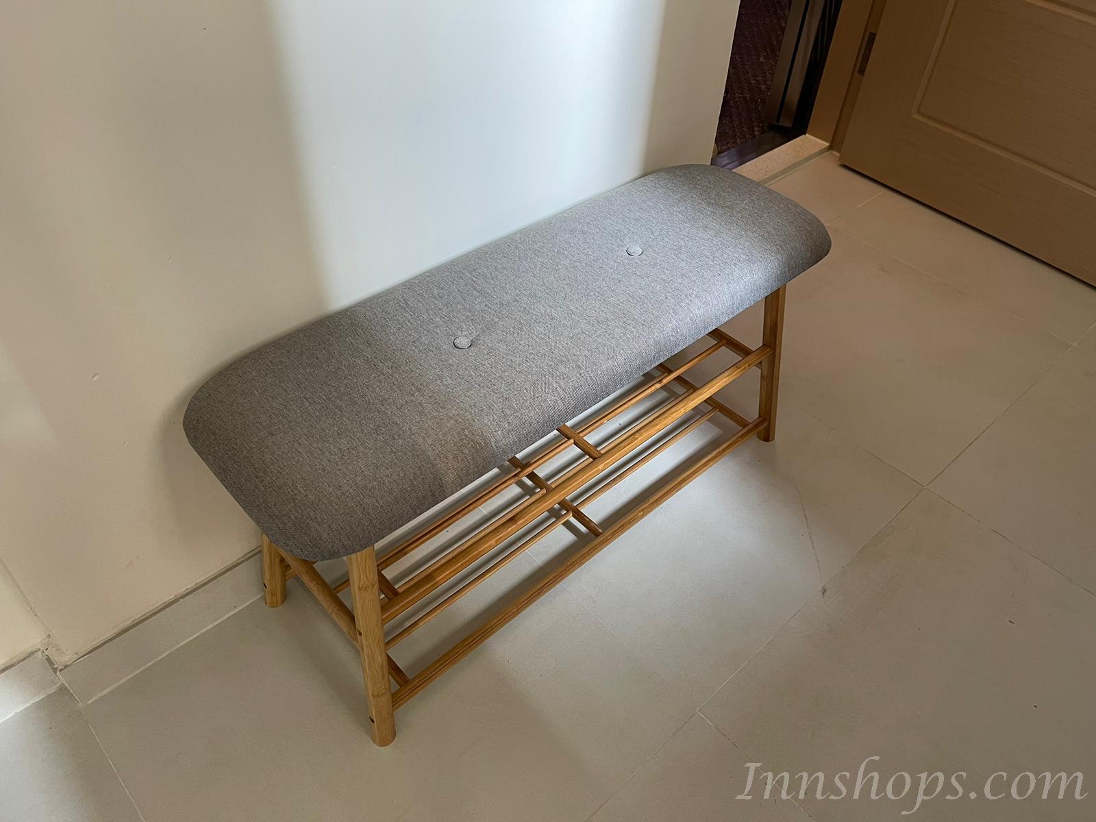 時尚楠竹 學校傢俱鞋架換鞋凳*60/90cm(IS4833)