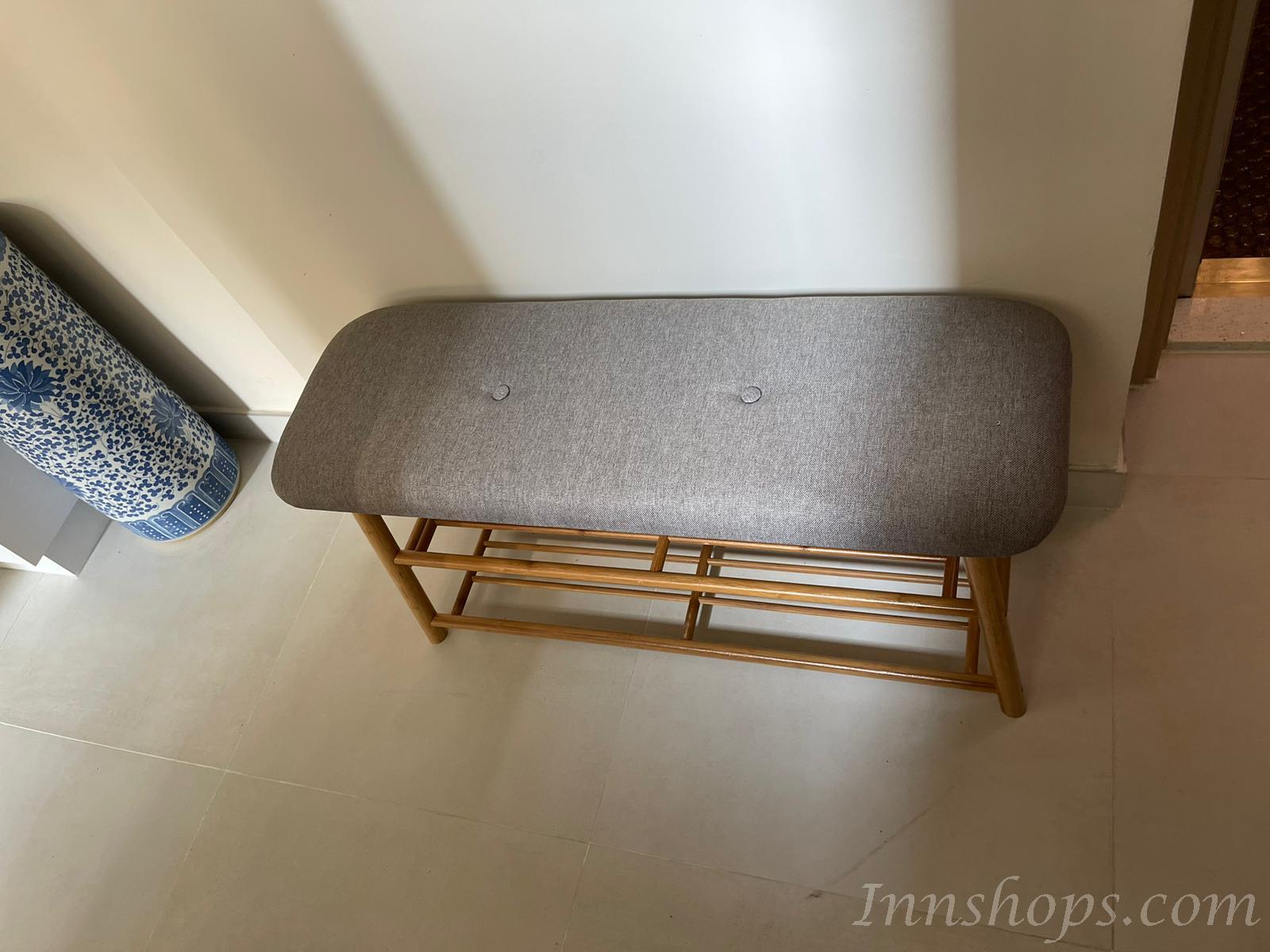 時尚楠竹 學校傢俱鞋架換鞋凳*60/90cm(IS4833)