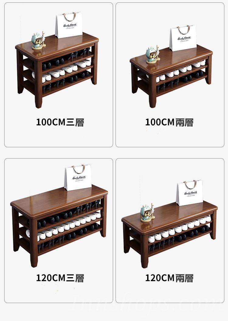 日式橡木系列學校傢俬換鞋凳 多層鞋架*60/80/100/120cm(IS6810)