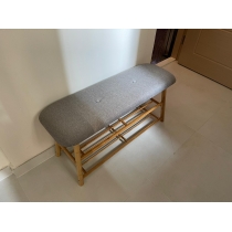 時尚楠竹 學校傢俱鞋架換鞋凳*60/90cm(IS4833)