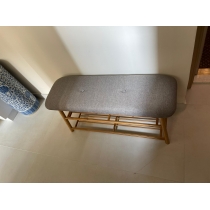 時尚楠竹 學校傢俱鞋架換鞋凳*60/90cm(IS4833)