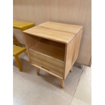 芬蘭實木松木系列 原木小型床頭櫃/茶几 40cm (IS8314)