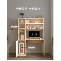時尚 電腦桌 書桌書架組合120cm（IS8643）