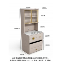 北歐輕奢小户型岩板梳妝枱 高櫃化妝桌40cm/60cm/80cm(IS8658)