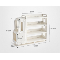 兒童  閱讀架玩具收納可移動書櫃*120cm (IS8662)