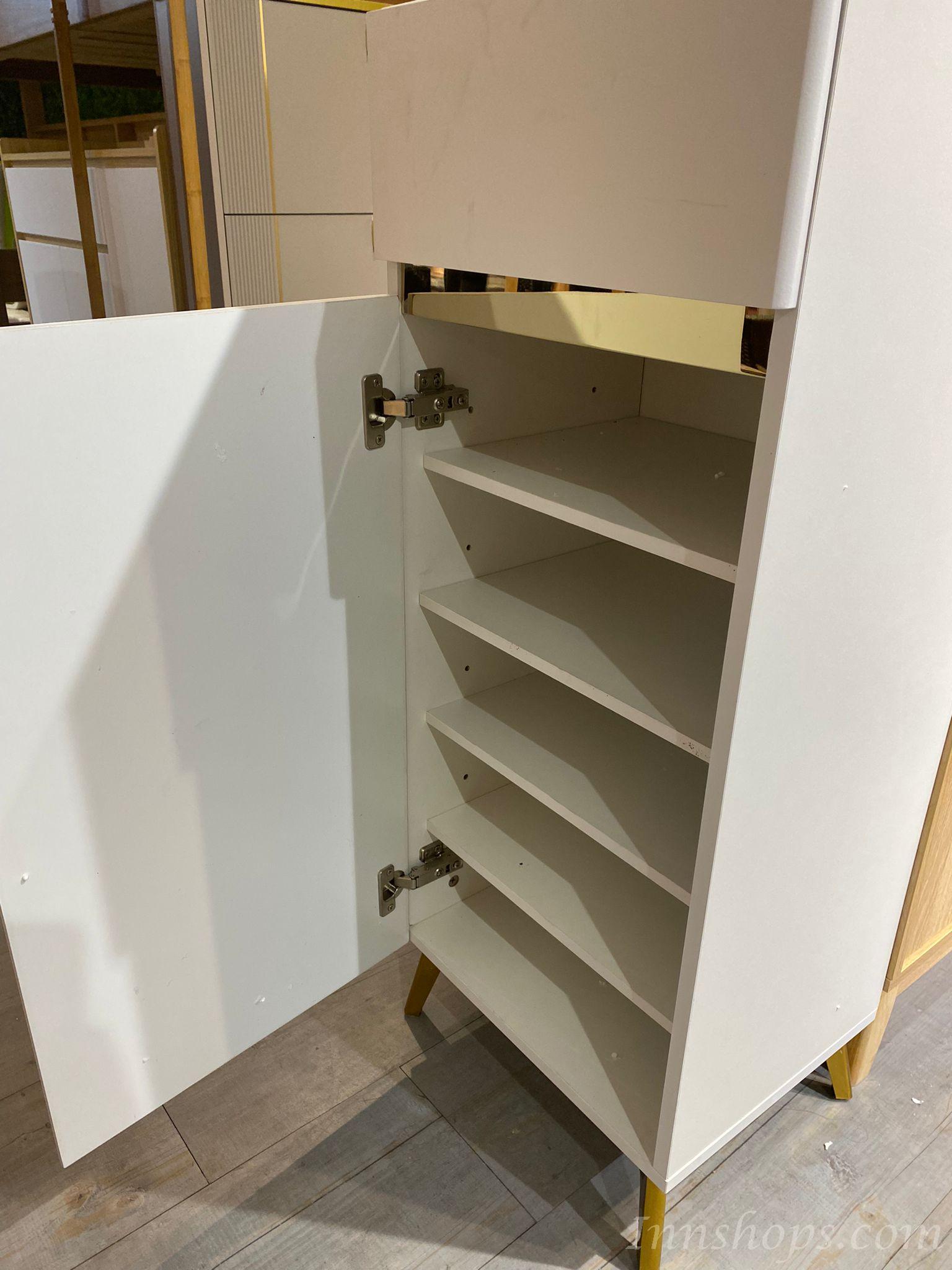 時尚系列 窄款小戶型迷你小鞋櫃 收納單門櫃*102cm (IS8085)