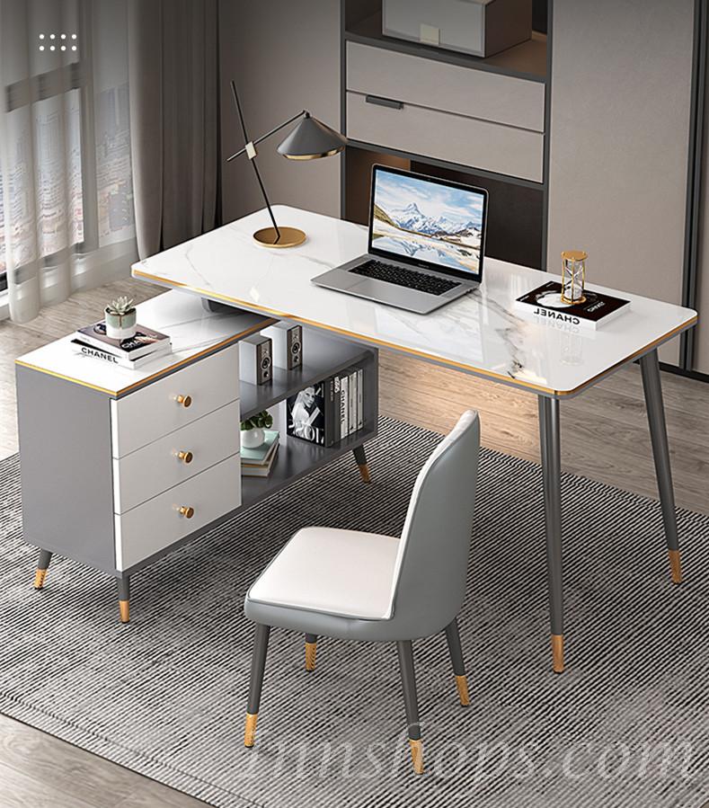 時尚 輕奢轉角L型 電腦桌 書台*120cm (IS8349)