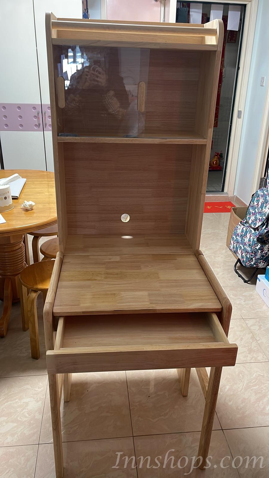 日式實木橡木系列 書桌電腦台*60/80cm (IS8383)