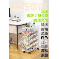 時尚學校傢私多用途活動置物架(活動滚輪)可移動書架 42x23x65cm(IS8683)