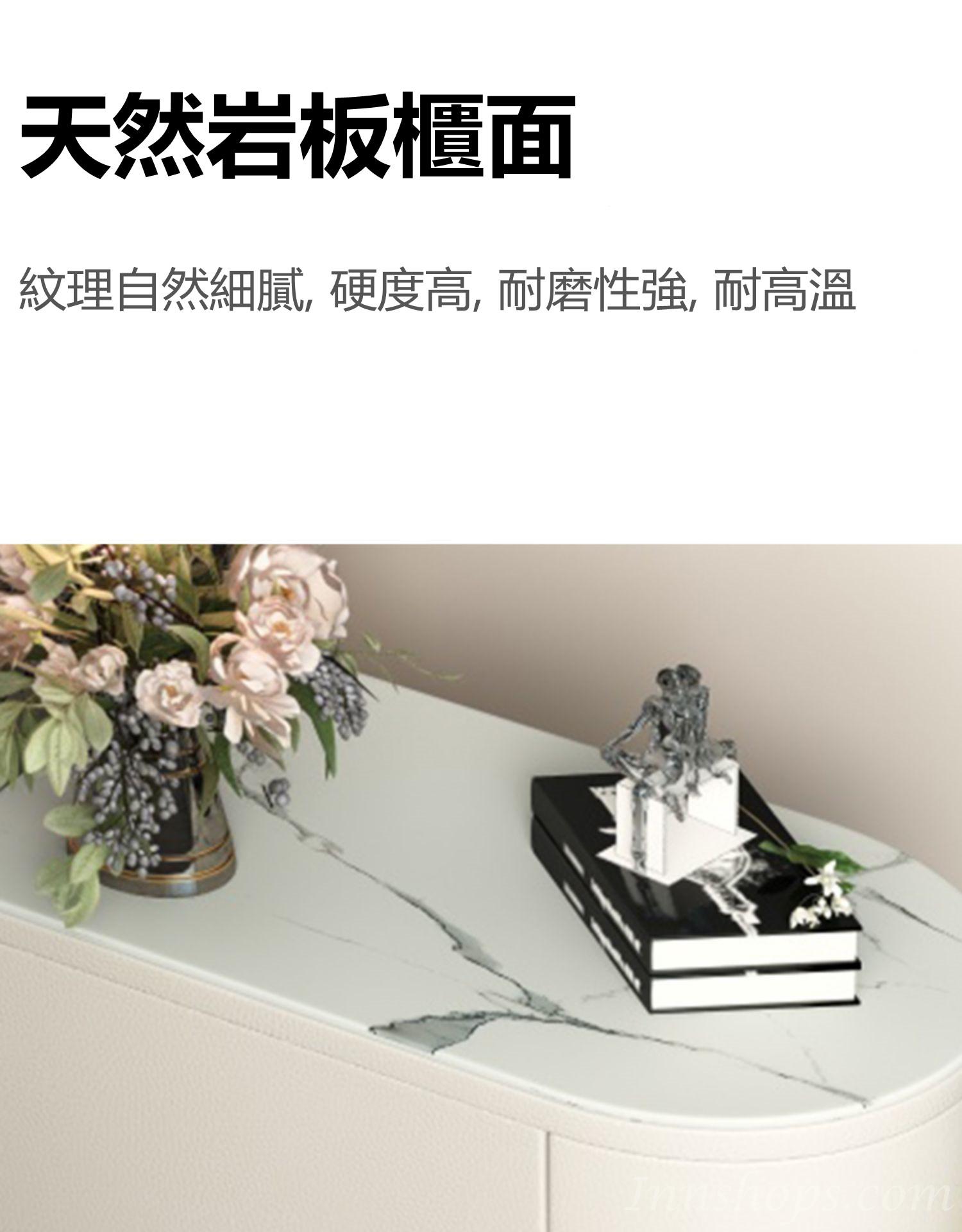 輕奢 岩板邊櫃邊几 夾縫窄置物櫃小茶几*50/60/80cm (IS8684)