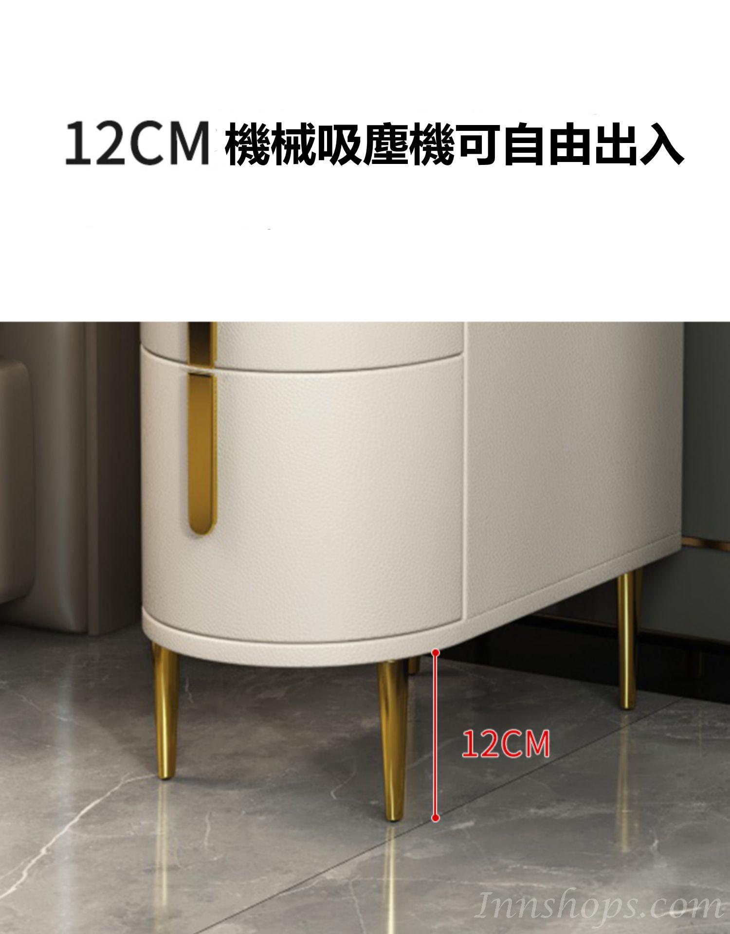 輕奢 岩板邊櫃邊几 夾縫窄置物櫃小茶几*50/60/80cm (IS8684)