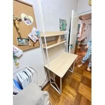 時尚系列學校傢俬 書台電腦桌書桌連書架 (IS7633)