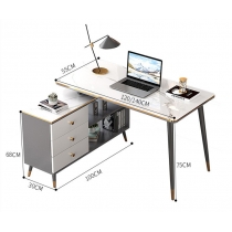 時尚 輕奢轉角L型 電腦桌 書台*120cm (IS8349)
