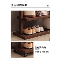 (陳列品 原木色 105x32x165CM $799)  楠竹系列 可移動 掛衣架 衣帽架 (有轆)  165/185cm (IS8680)