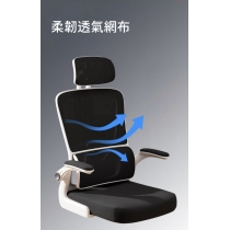 學校傢私人體工學 舒適久坐 辦公轉椅 電腦椅60 x 60 x 112~126cm (IS8719)