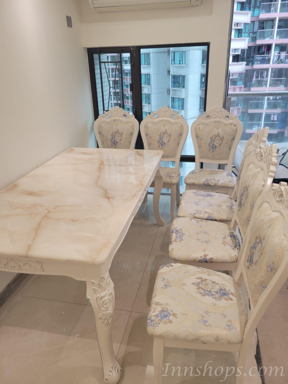 法式貴族 餐桌椅系列 120/130/140/150/160cm (IS1703)