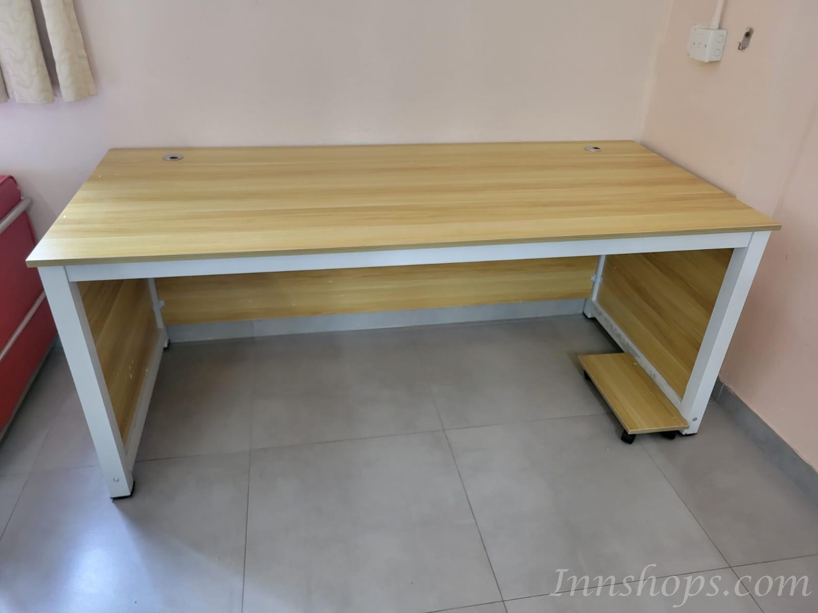 板式鐵藝現代 學校傢俱餐桌 書桌可自訂呎吋 80cm/100cm/120cm/140cm/160cm/180cm/200cm (IS5121)