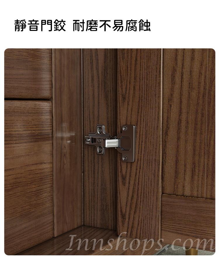 北歐實木白蠟木 雙門衣櫃 90cm (IS5233)