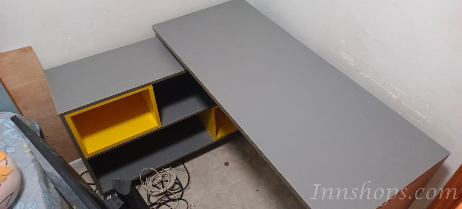 摩登系列 L型書枱轉角電腦枱 (100+80)cm/(120+100)cm/(140+100)cm (IS7556)