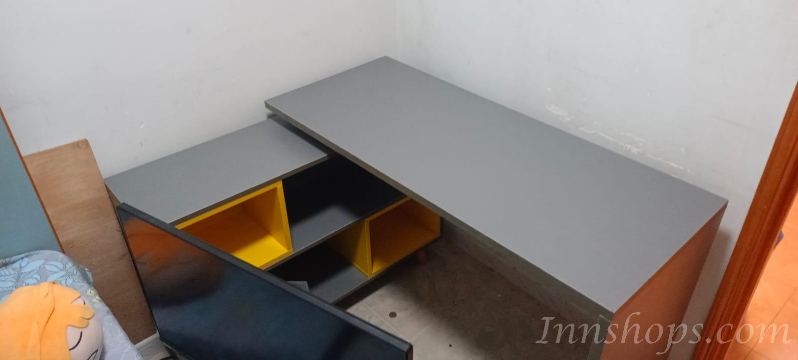 摩登系列 L型書枱轉角電腦枱 (100+80)cm/(120+100)cm/(140+100)cm (IS7556)