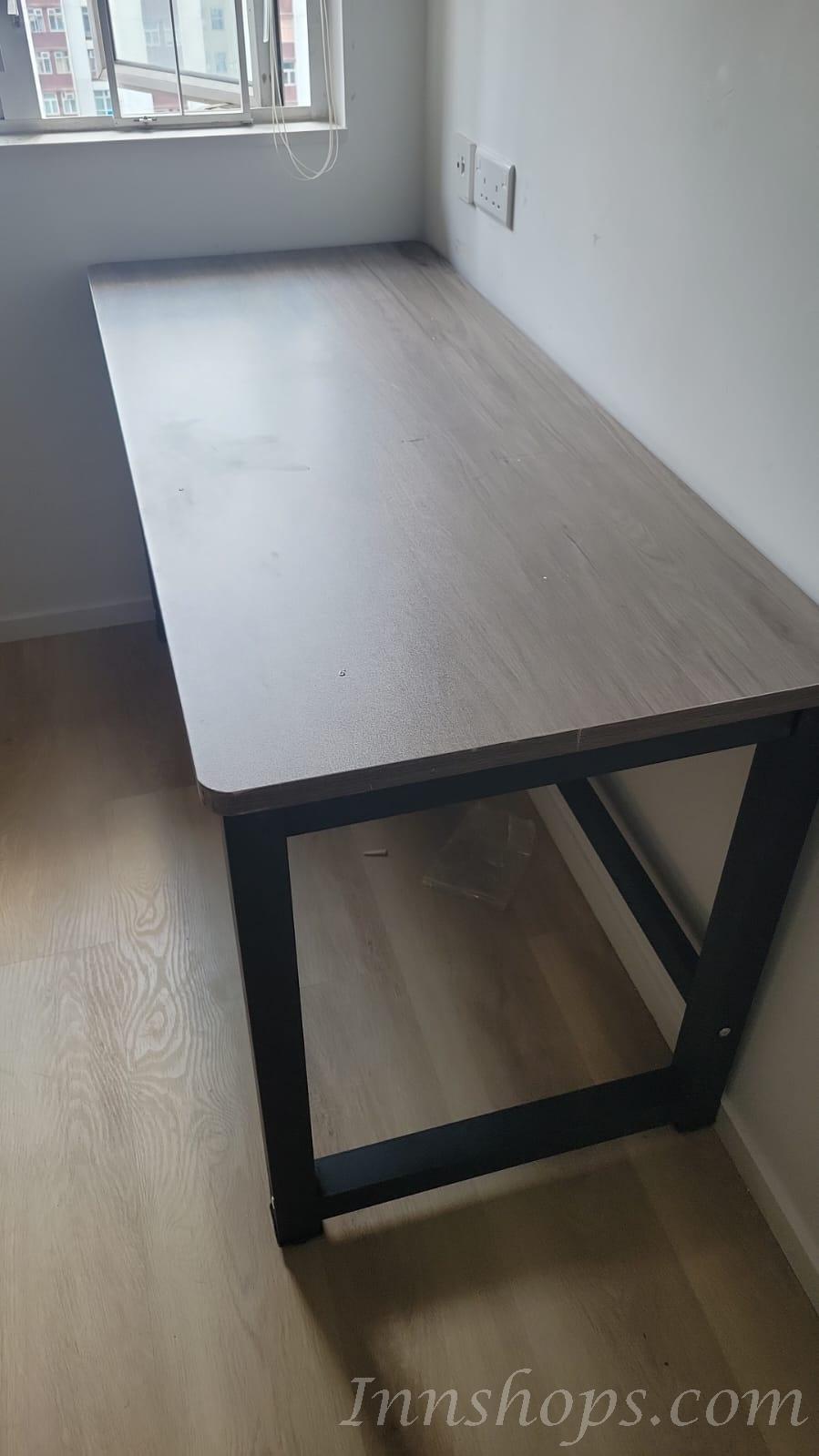 時尚系列 學校家具板式鐵藝餐桌 書桌100cm/120cm/140cm/160cm/180cm/200cm (IS8291)