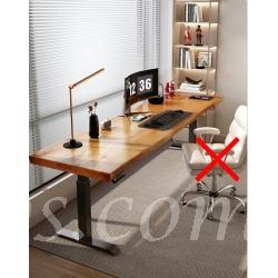 時尚原木智能電動升降桌 實木厚身書桌 站立式工作枱(不包括椅子)*100/120/140/160cm (IS8762)