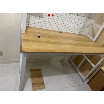 時尚 學校家具洞洞板置物架 書架書枱 電腦枱 80/100/120/140/160cm (IS8500)