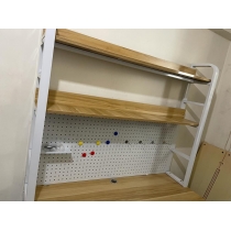 時尚 學校家具洞洞板置物架 書架書枱 電腦枱 80/100/120/140/160cm (IS8500)