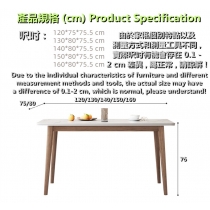 北歐實木白蠟木系列  岩板餐枱椅組合 120/130/140/150/160cm (IS8754)