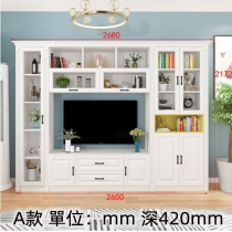 田園純白.象牙白系列 電視櫃 组合櫃260cm （IS8759）