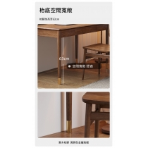 北歐實木白蠟木 書枱 電腦枱 100/120cm (IS8763)