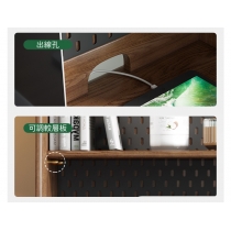 北歐實木白蠟木 書枱 電腦枱 100/120cm (IS8763)