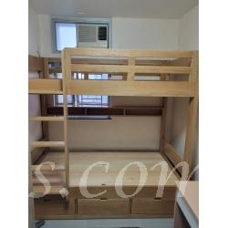 訂造傢俬白橡木糸列 白橡木碌架床*可訂造呎吋 (不包床褥)(IS7543)