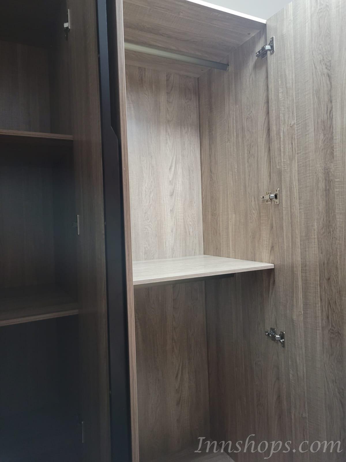 北歐衣櫃梳妝台組合簡約現代儲物櫃環保實木多層板 80cm/120cm/160cm/200cm/240cm/40cm/60cm/100cm(IS7757)