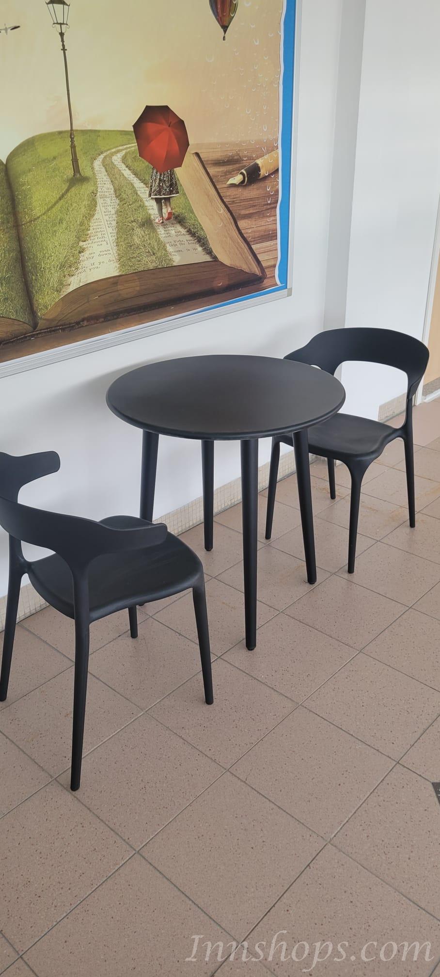 戶外學校家具室外休閒碳鋼桌 外擺餐桌椅子60cm/70cm/80cm/120cm/150cm(IS8327）