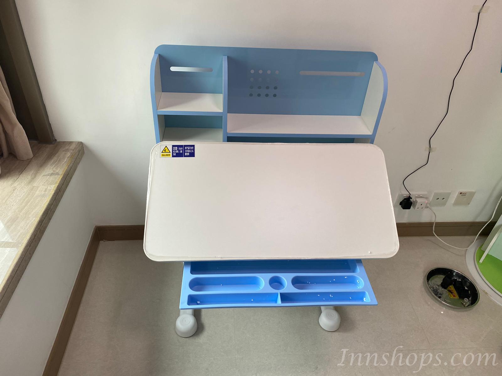 兒童皇國 學校家具 可升降 書台椅桌子套裝80cm（IS8467）