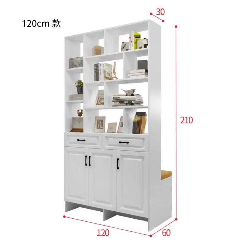 田園純白 象牙白系列 玄關 屏風櫃 雙面鞋櫃 120/160cm (IS8792)