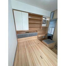 訂造傢俬書枱頂櫃衣櫃床連妝台組合*可自訂呎吋 (不包床褥)(IS7234)