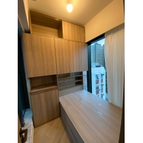 訂造衣櫃床及飾物柜+4櫃桶+床頭板 *可自定呎吋(不包床褥)(IS7455)