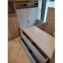 訂造衣櫃床及飾物柜+4櫃桶+床頭板 *可自定呎吋(不包床褥)(IS7455)