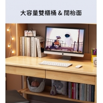 (陳列品一個 100CM 白色 $1499)日式實木橡木 寫字枱 書枱 電腦枱60/70/80/100/120/140cm (IS8777)