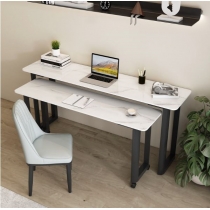 北歐 雙層岩板書桌 小户型組合桌子*80/100/120cm(不包括椅子) (IS8782)