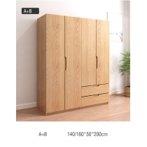 北歐實木紅橡木 衣櫃40cm/60cm/80cm/120cm(IS8783)