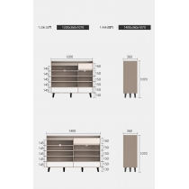 北歐格調 大容量鞋櫃*120/140cm (IS8817)