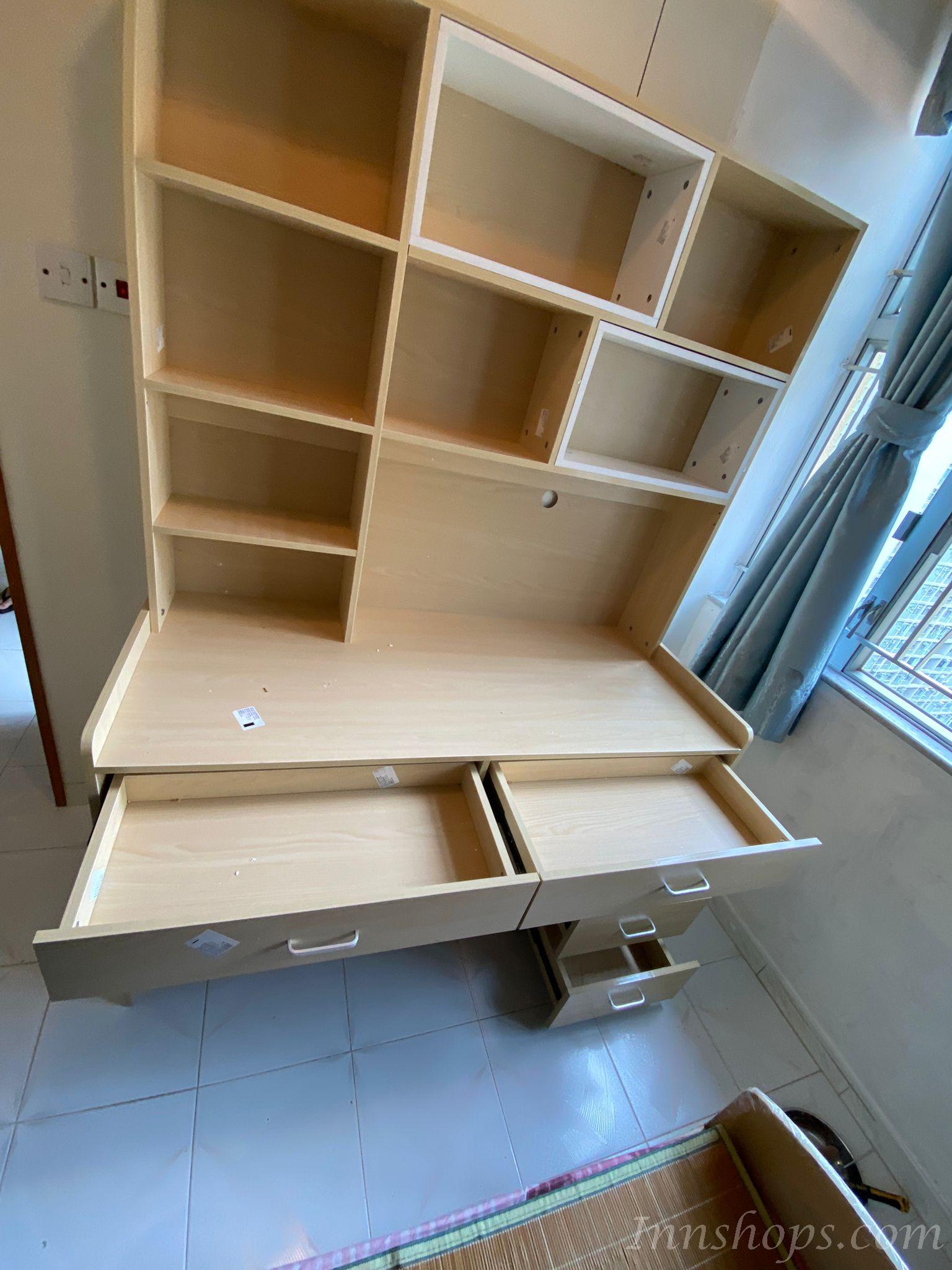 時尚系列 書檯書櫃系列組合 120cm/140cm/160cm/180cm (IS4508)
